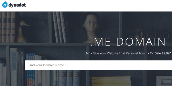 Dynadot .ME域名新注册仅2.99美元 附未注册三字母
